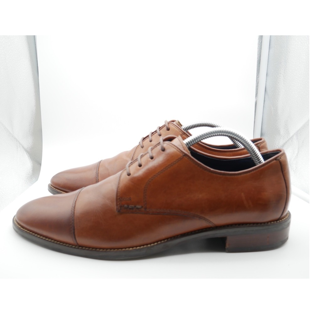 Cole Haan Williams Cap Toe Derby‎ Shoes British Tan Leather C11532 Mens 9 M